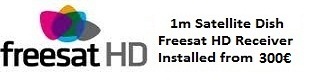 1m satellite dish installations for uk tv freesat HD in Denia