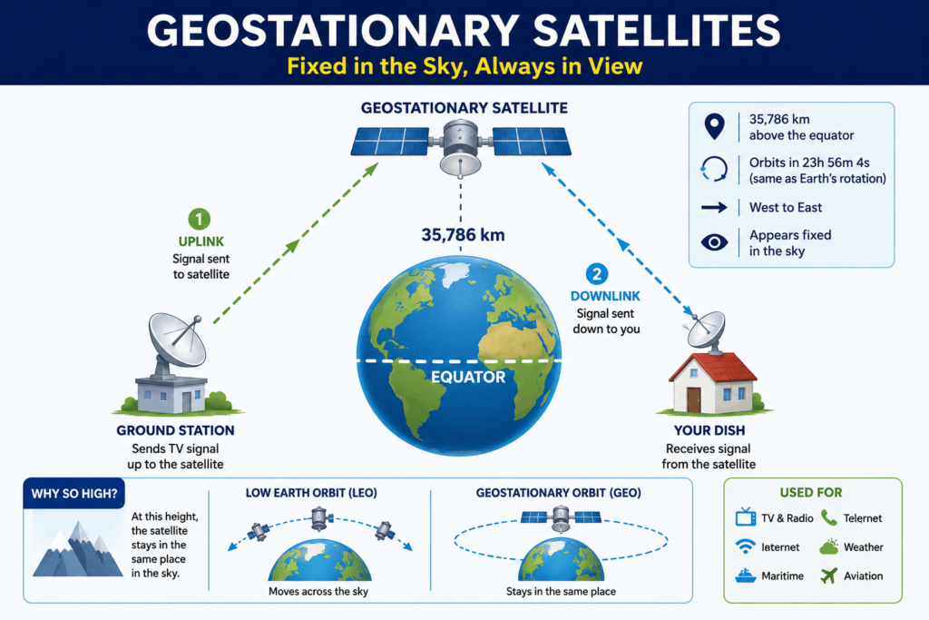 Geostationary satellites explained
