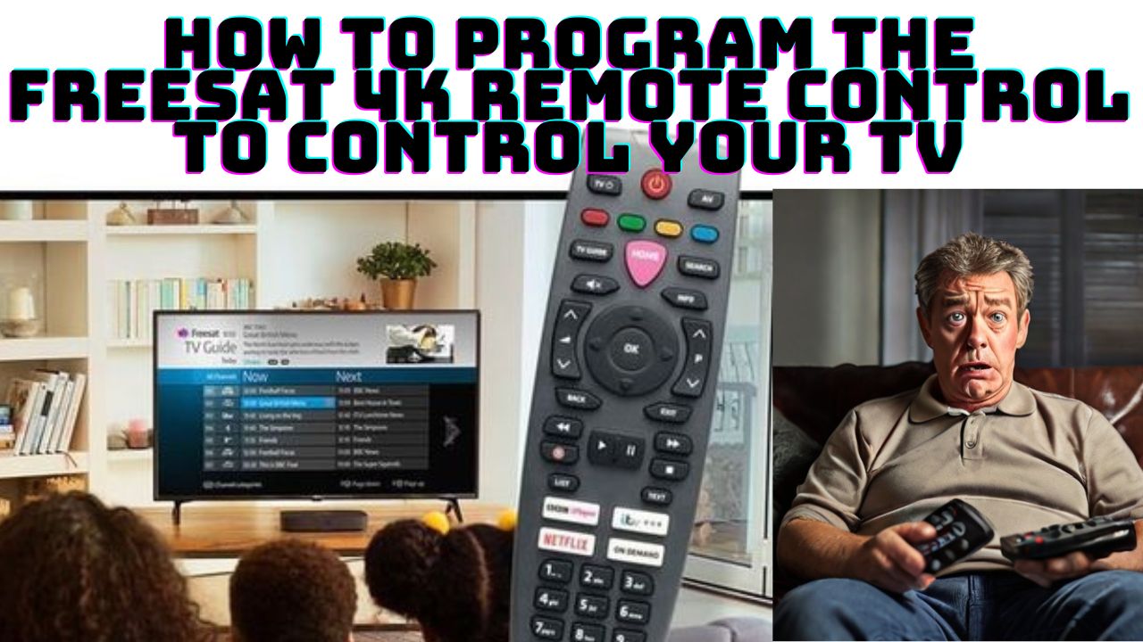 How to program the Freesat 4k remote control to control your TV volume